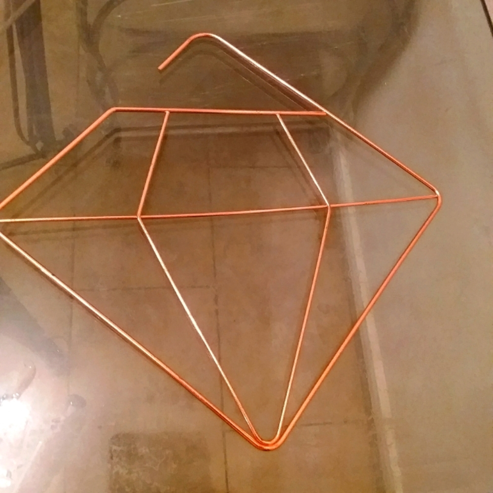Geometric Diamond Cooper hanger decor